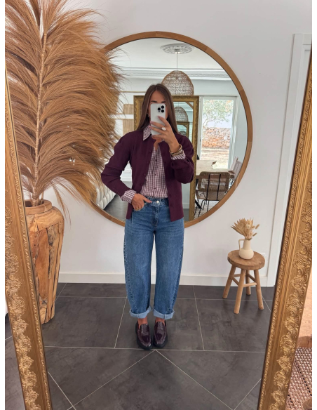 Elfida - cardigan prune