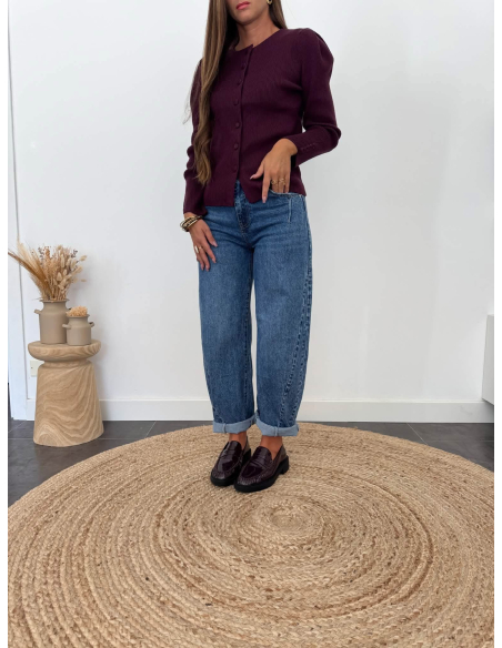 Elfida - cardigan prune