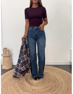Crystal - jean wide leg bicolore 2